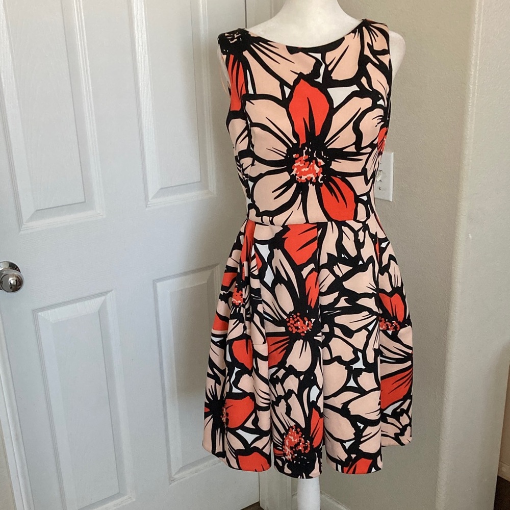 Just Taylor Floral Sleeveless Dress Sz 8